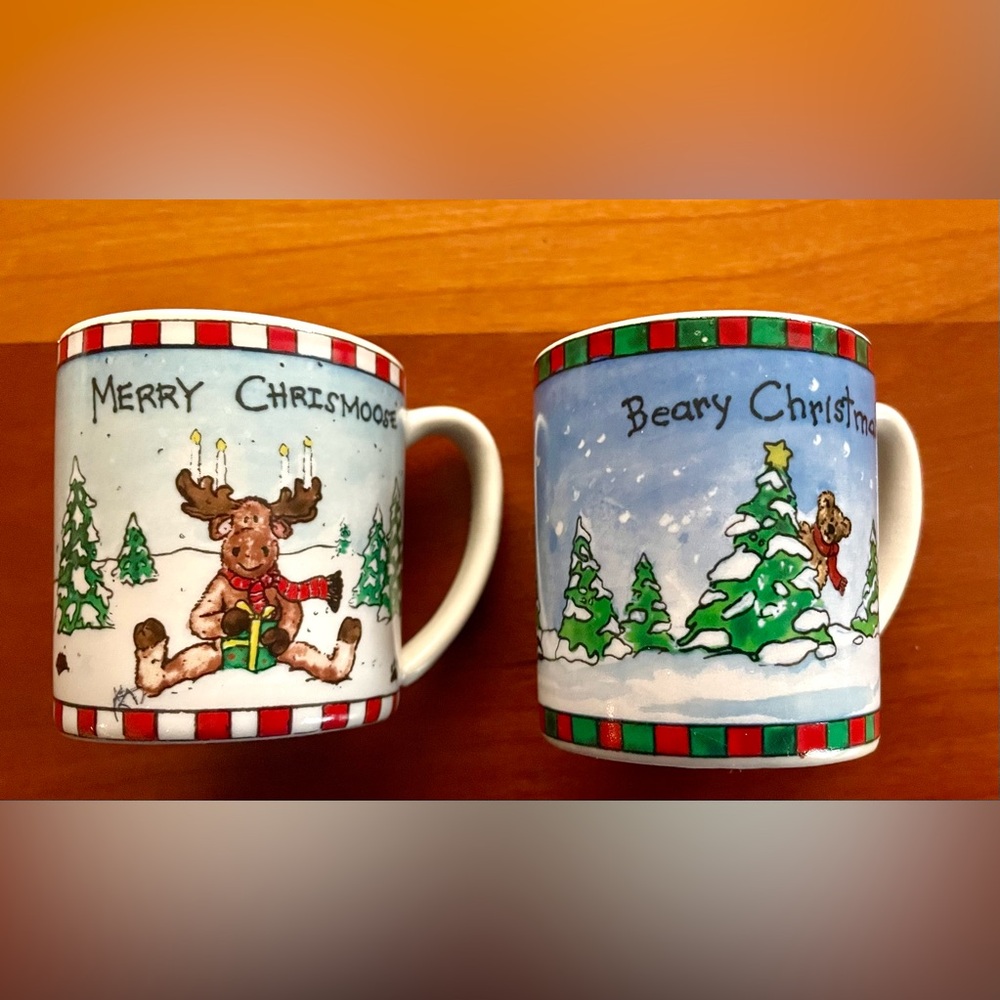 Bearware Pottery Works The Boyd Collection Ceramic Mini Mug Ornaments 2.5 inches